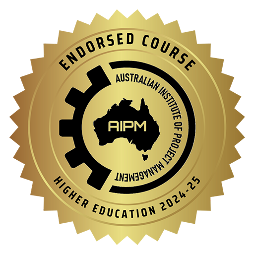 unisc_endorsed-course_badge Endorsed course, higher education 2024-25. Australian institute of project management, A I P M